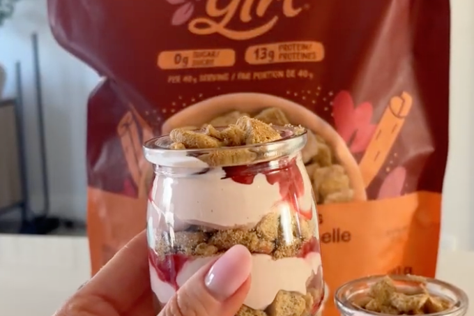 Strawberry Cinnamon Cheesecake Parfait