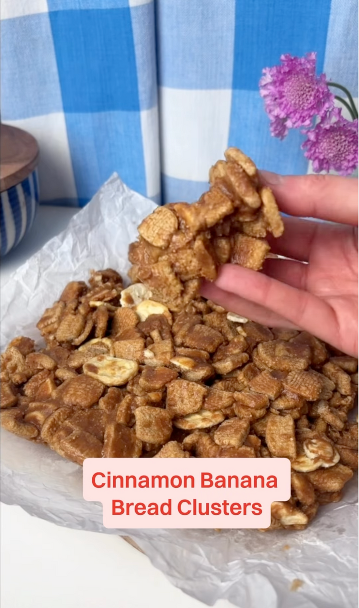 Cinnamon Banana Bread Clusters