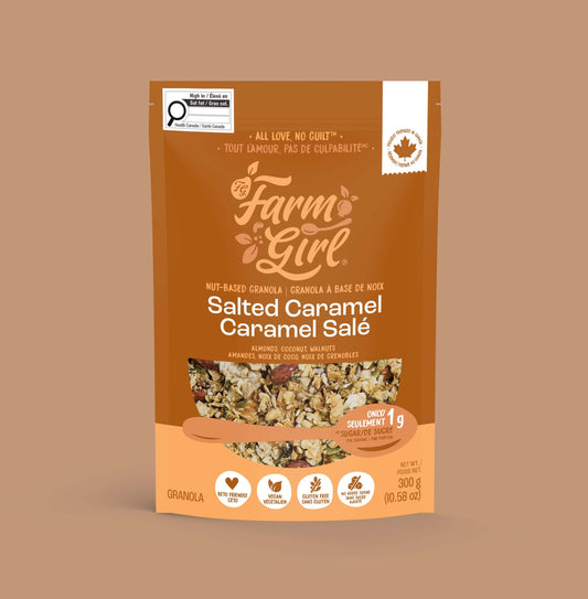 Granola au caramel salé